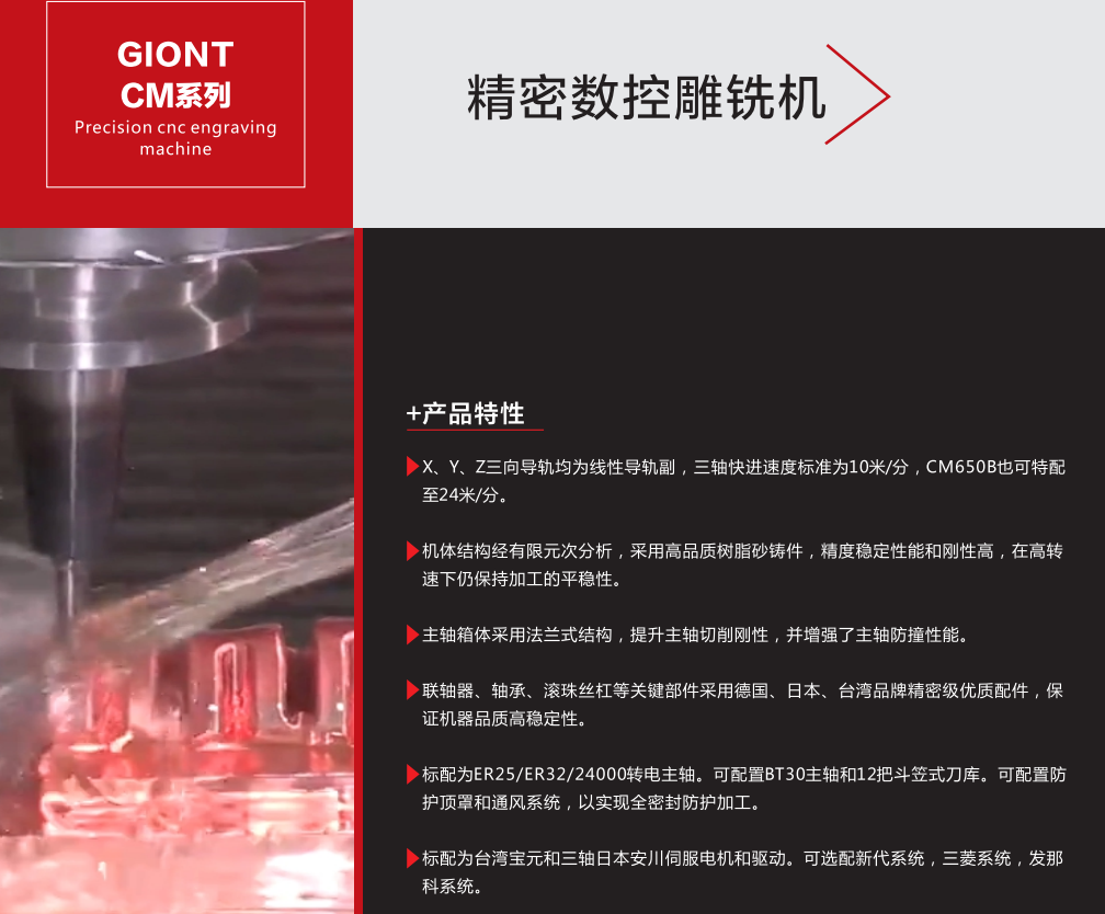 GOINT精密數控雕銑機CM系列捷甬達 GOINT精密數控雕銑機CM系列捷甬達
